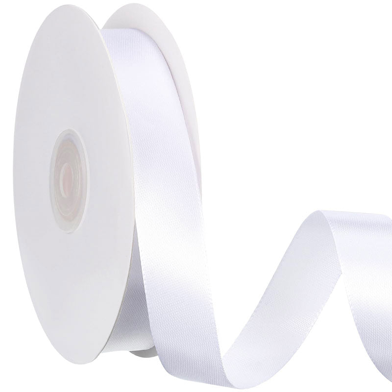 Nastro doppio raso bianco