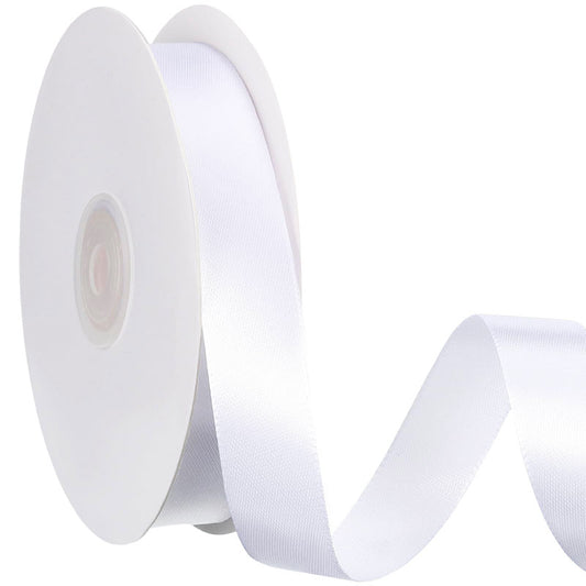 Nastro doppio raso bianco