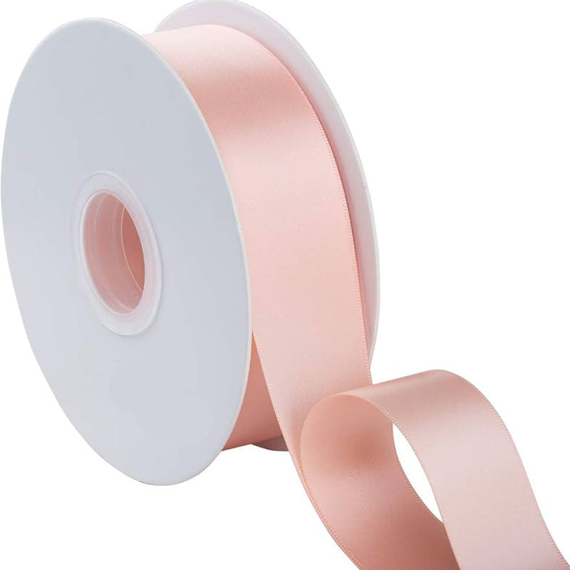 Nastro doppio raso rosa cipria
