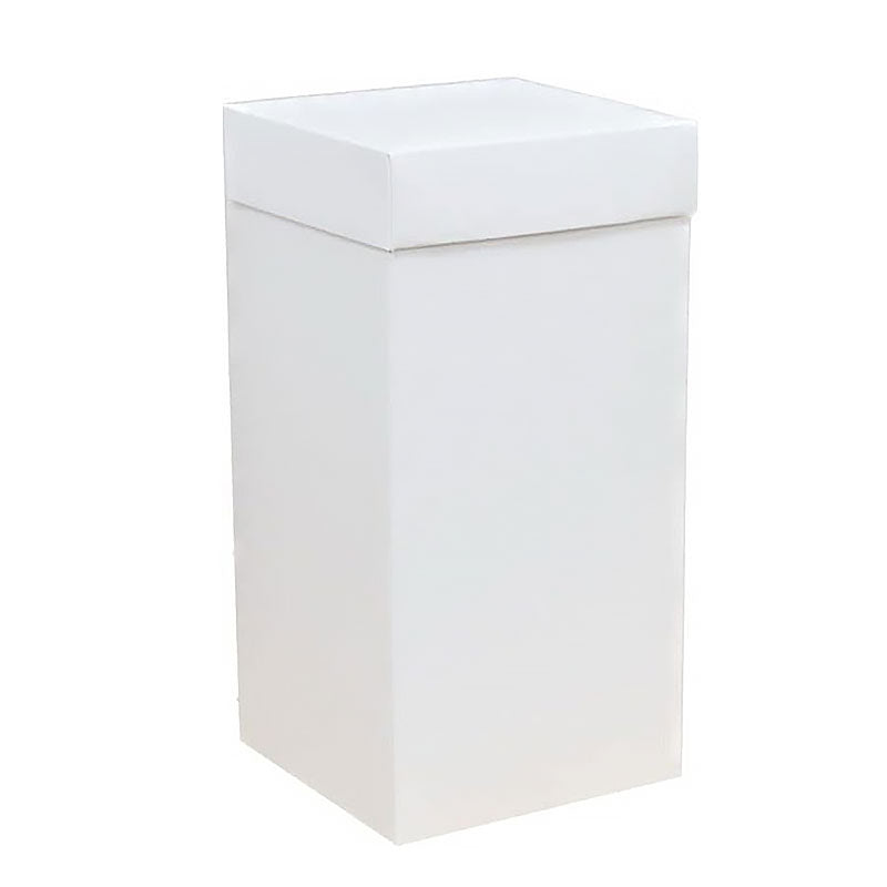 10 scatole bianche 9x9x15 cm
